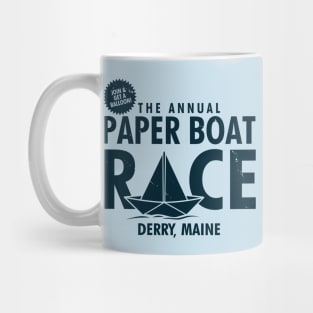 The Annual Paper Boat Race Funny 80's Horror Movie Retro Poster Mug